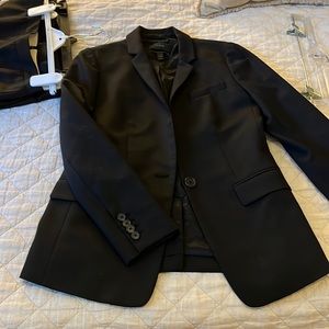 J crew suiting jacket super 120s, black, size 0